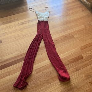 Glare form fitting jumpsuit